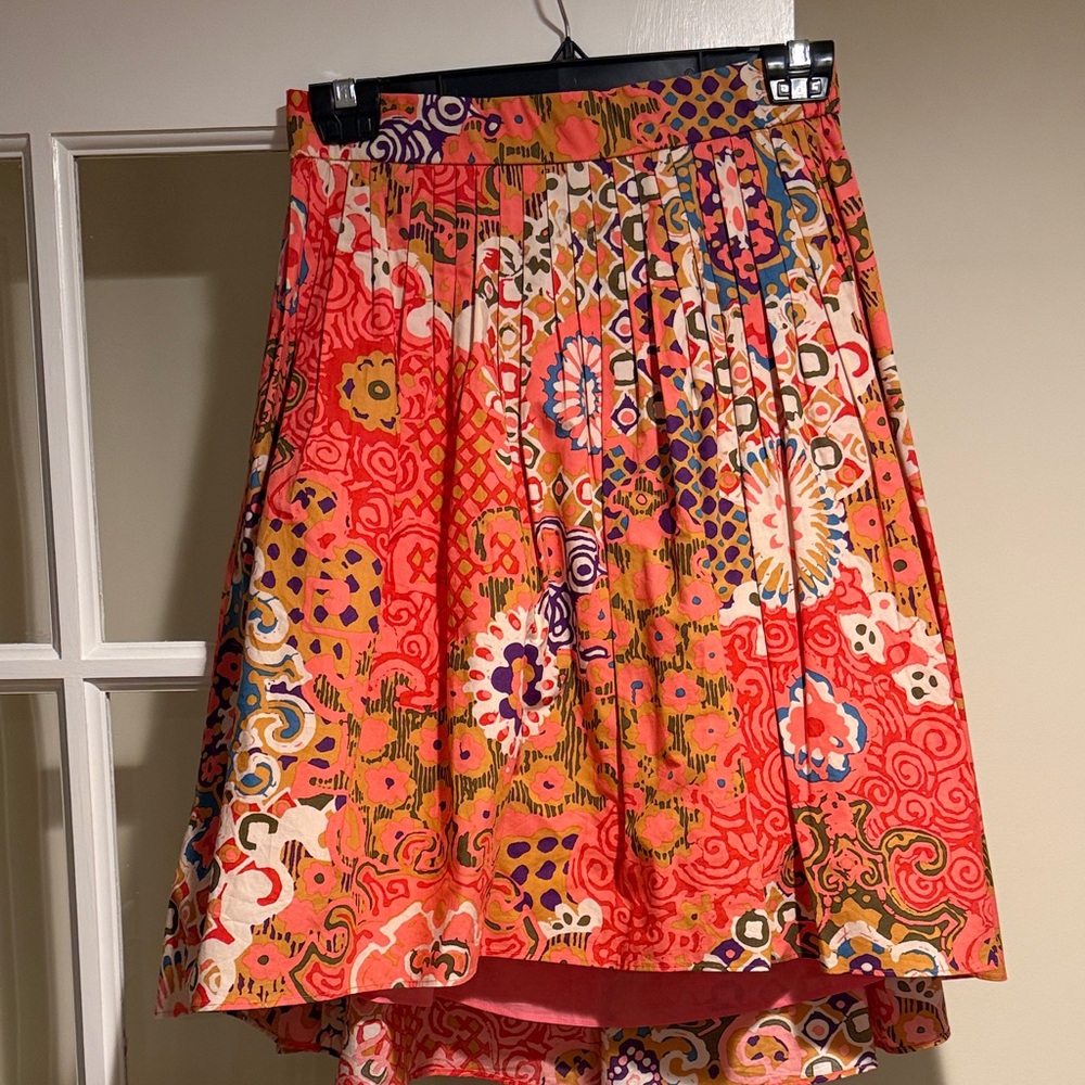 J. Crew Colorful High Low Skirt